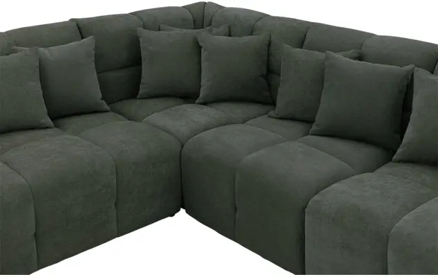 Goossens excellent hoekbank kubus groen stof - 8252752-goossens-excellent-kubus-bank-stof-groen-05 2